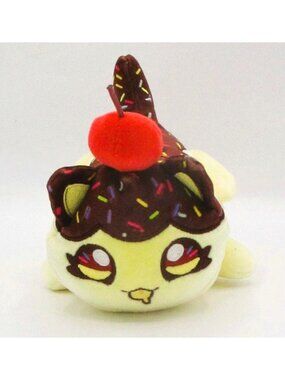 Aphmau Chocolate-Dipped Banana Cat MeeMeows Plush Carnival Collectible       53